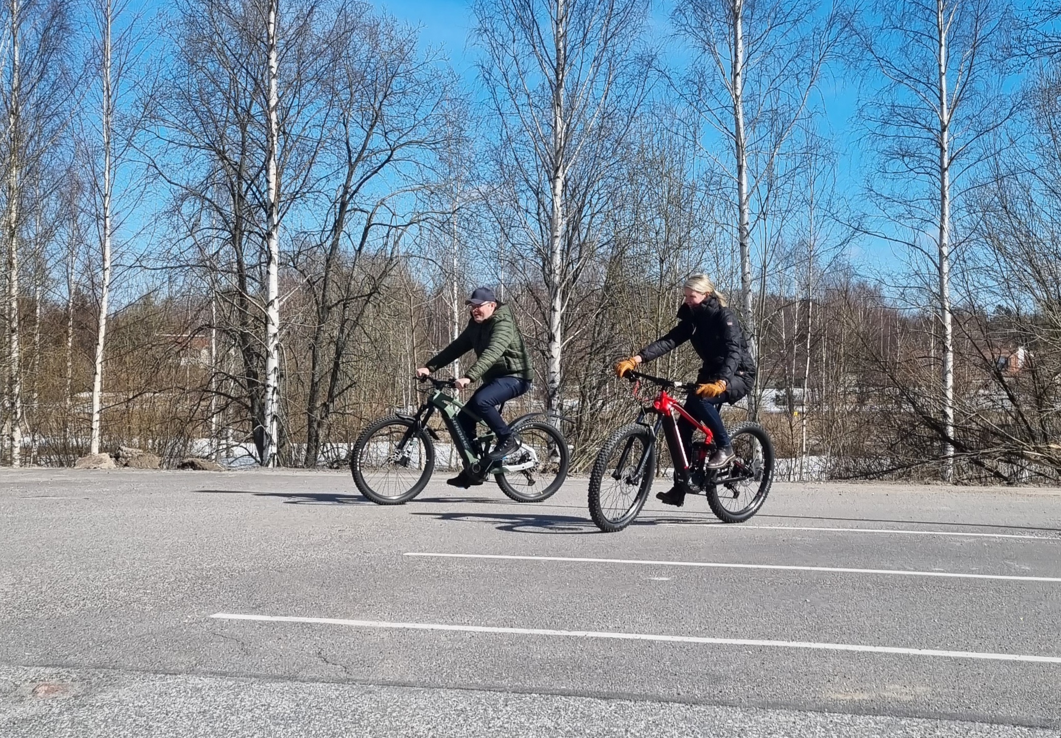 Bicycle benefit - testing bikes - Aidian